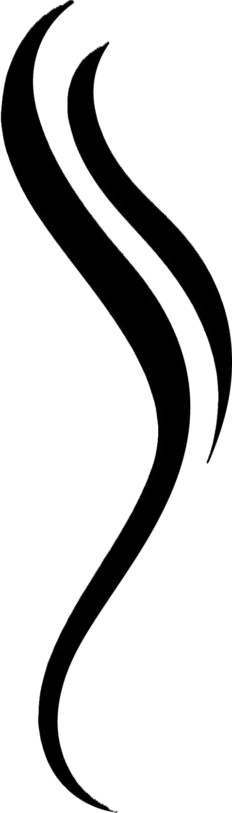 Schwarzes geschwungenes Logo von Coiffeur HAUPTSACHE