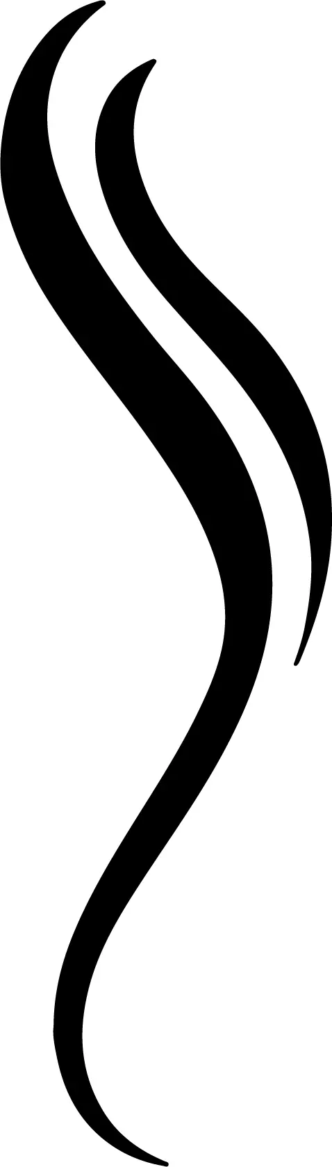 Schwarzes geschwungenes Logo von Coiffeur HAUPTSACHE